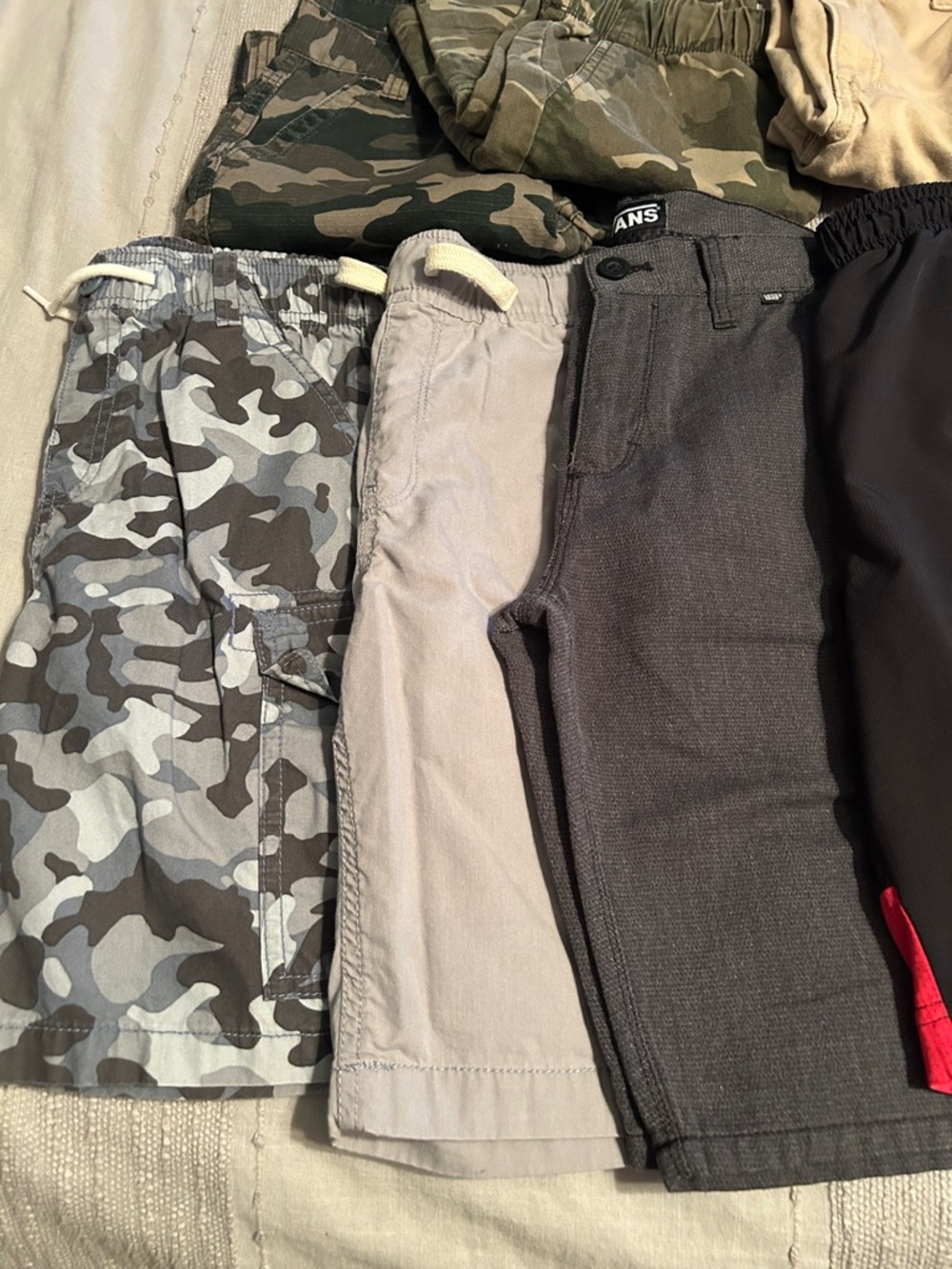Old Navy Kids Shorts Lot - Red, Black, Gray, Tan, Camo gap Reebok vans 10/12 - Picture 3 of 16
